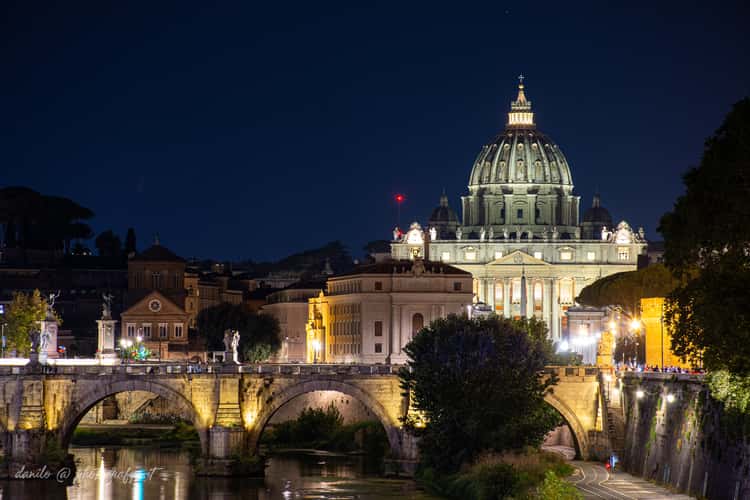 Basilica di San Pietro from Ponte Umberto I
