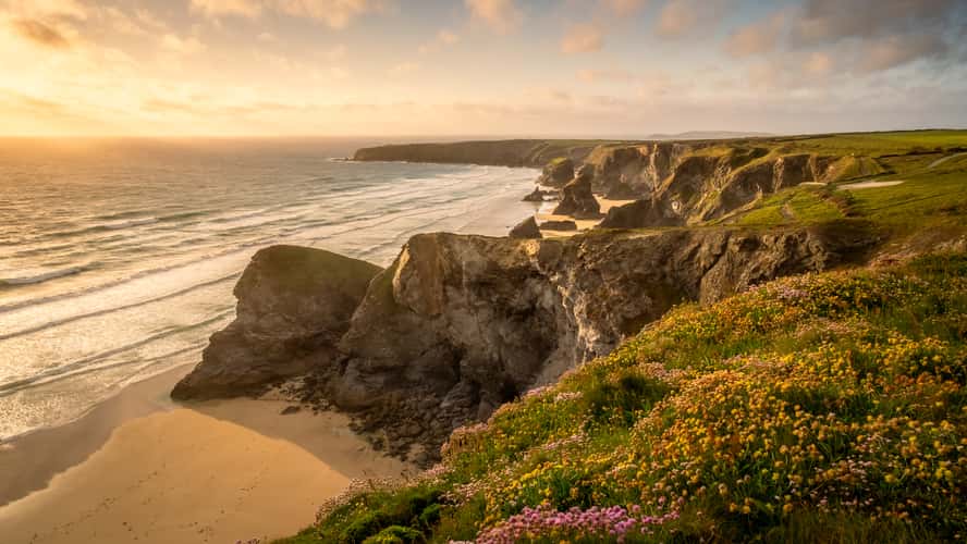 Bedruthan Steps Beach , Cornwall