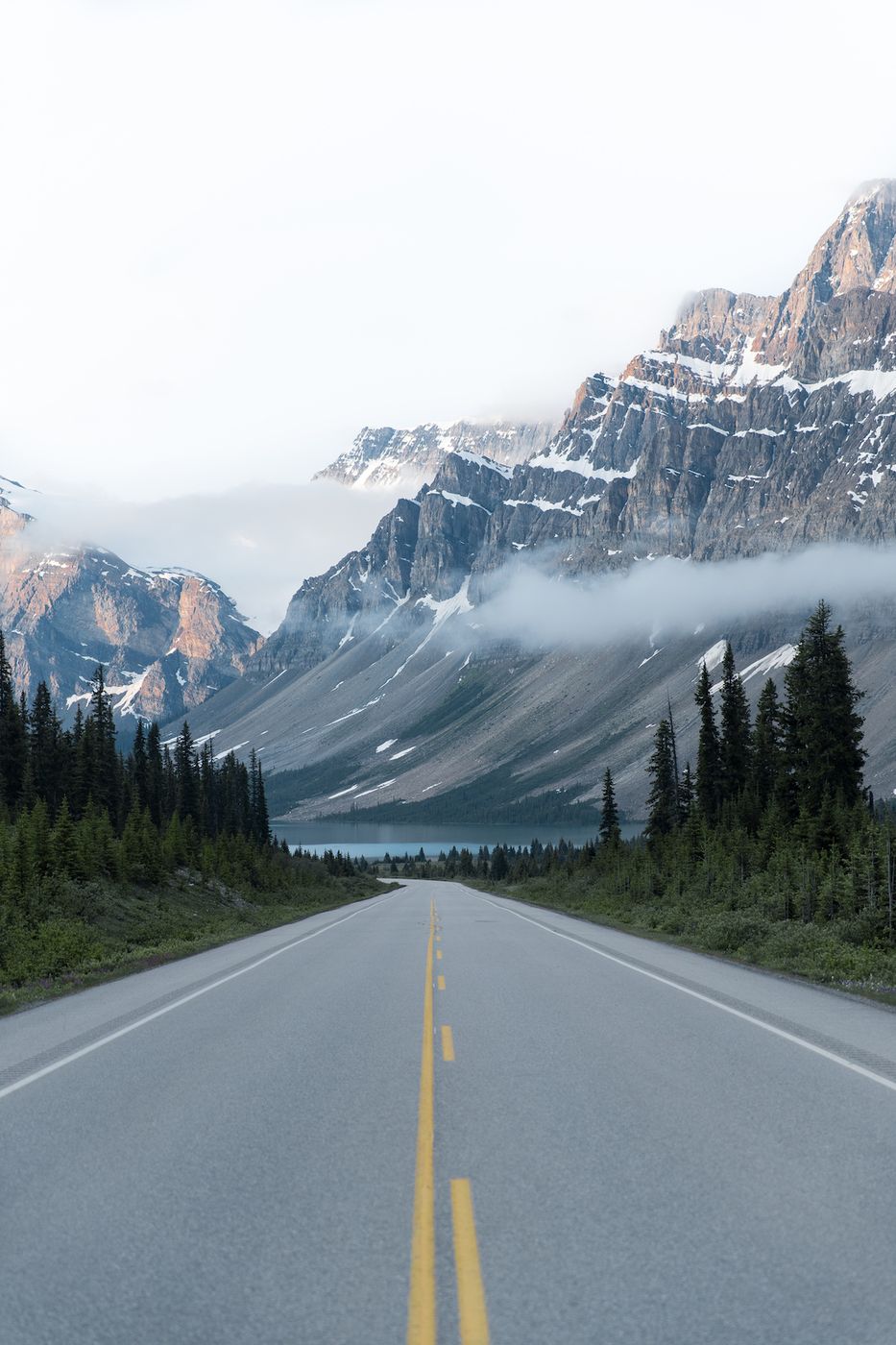 Approach to Bow Lake, Canada
