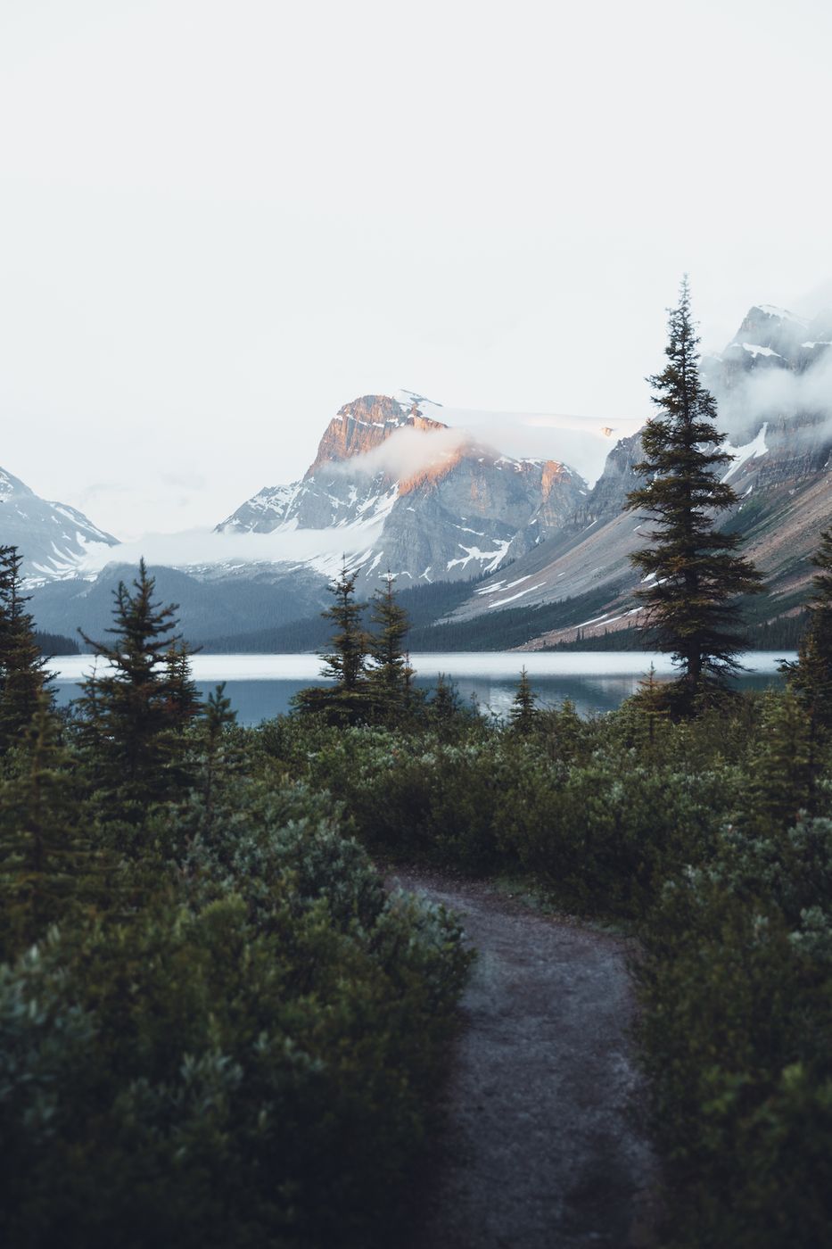 Bow Lake trail, Banff Nationalpark, Canada