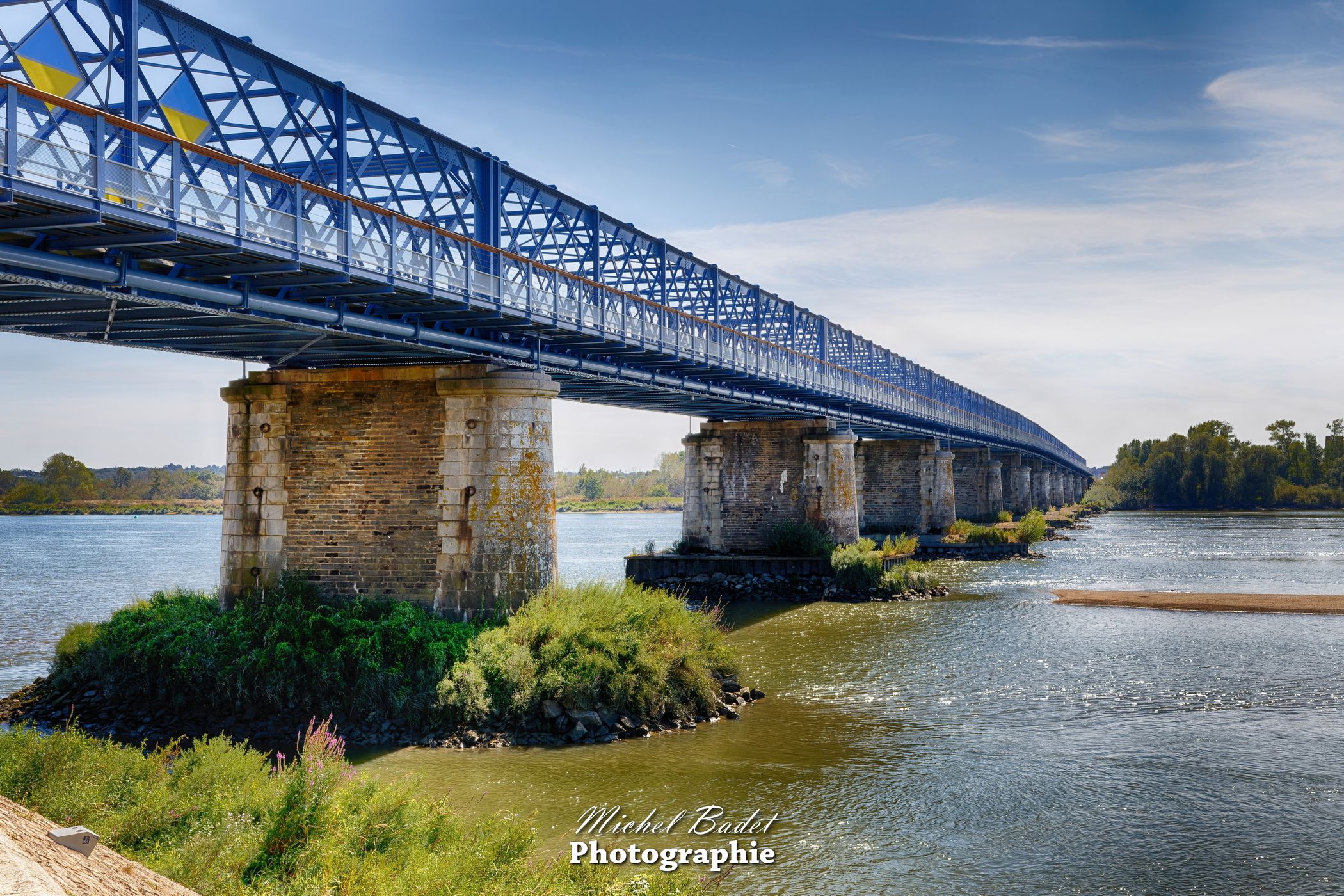 Bridge of Mauves sur Loire, France