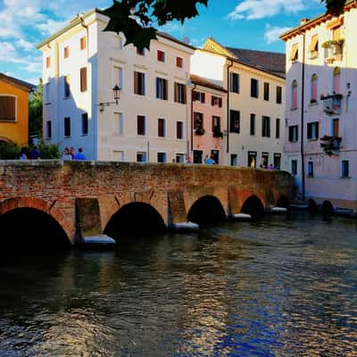 Bridge on the Canale Cagnan, Italy