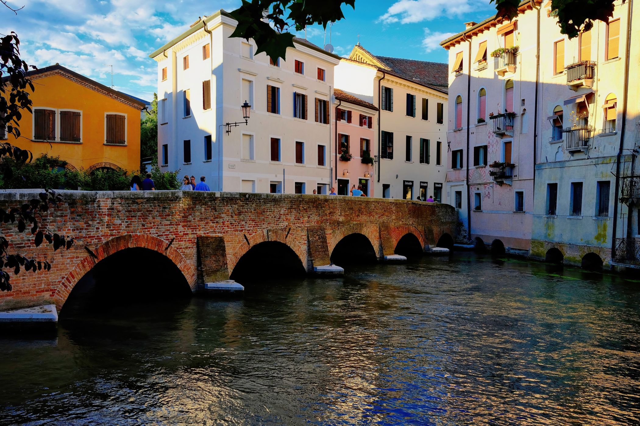 Bridge on the Canale Cagnan, Italy