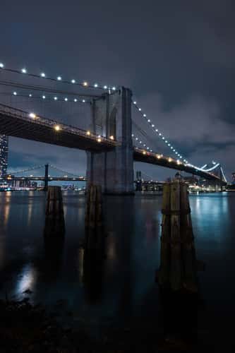 Brooklyn Bridge at night