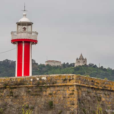 Castelo de Santiago Lighthouse in Viana do Castelo, Portugal