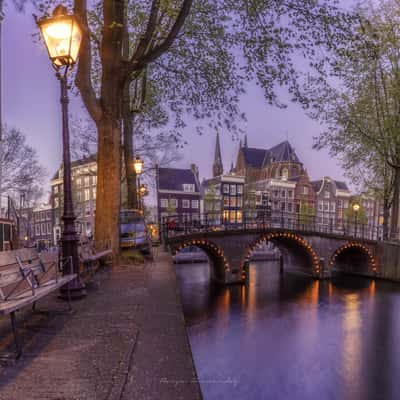 De krijtberg from Leidsegracht, Netherlands