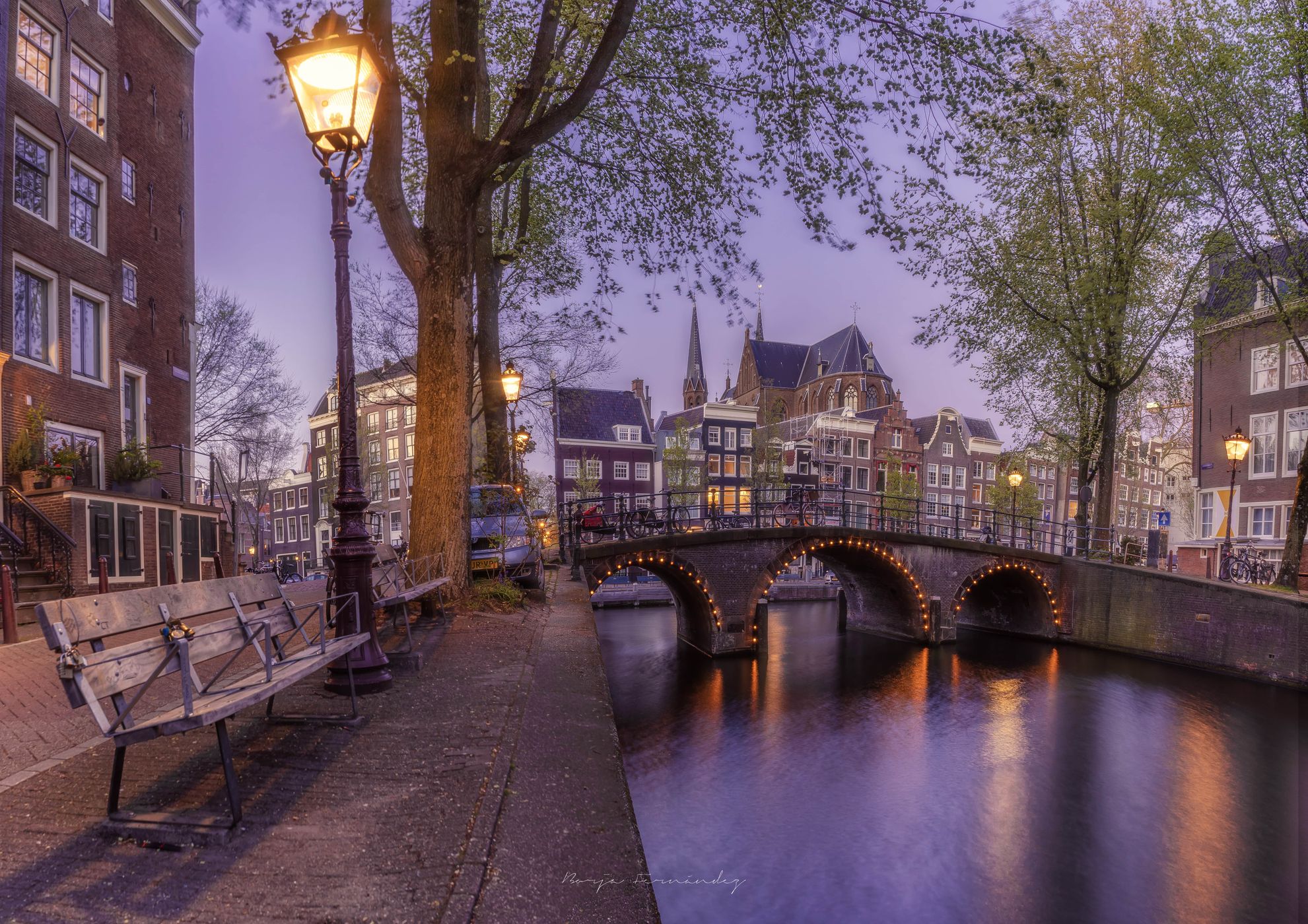 De krijtberg from Leidsegracht, Netherlands