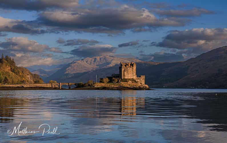 Eilean Donan Castle from the Loch Long Bridge