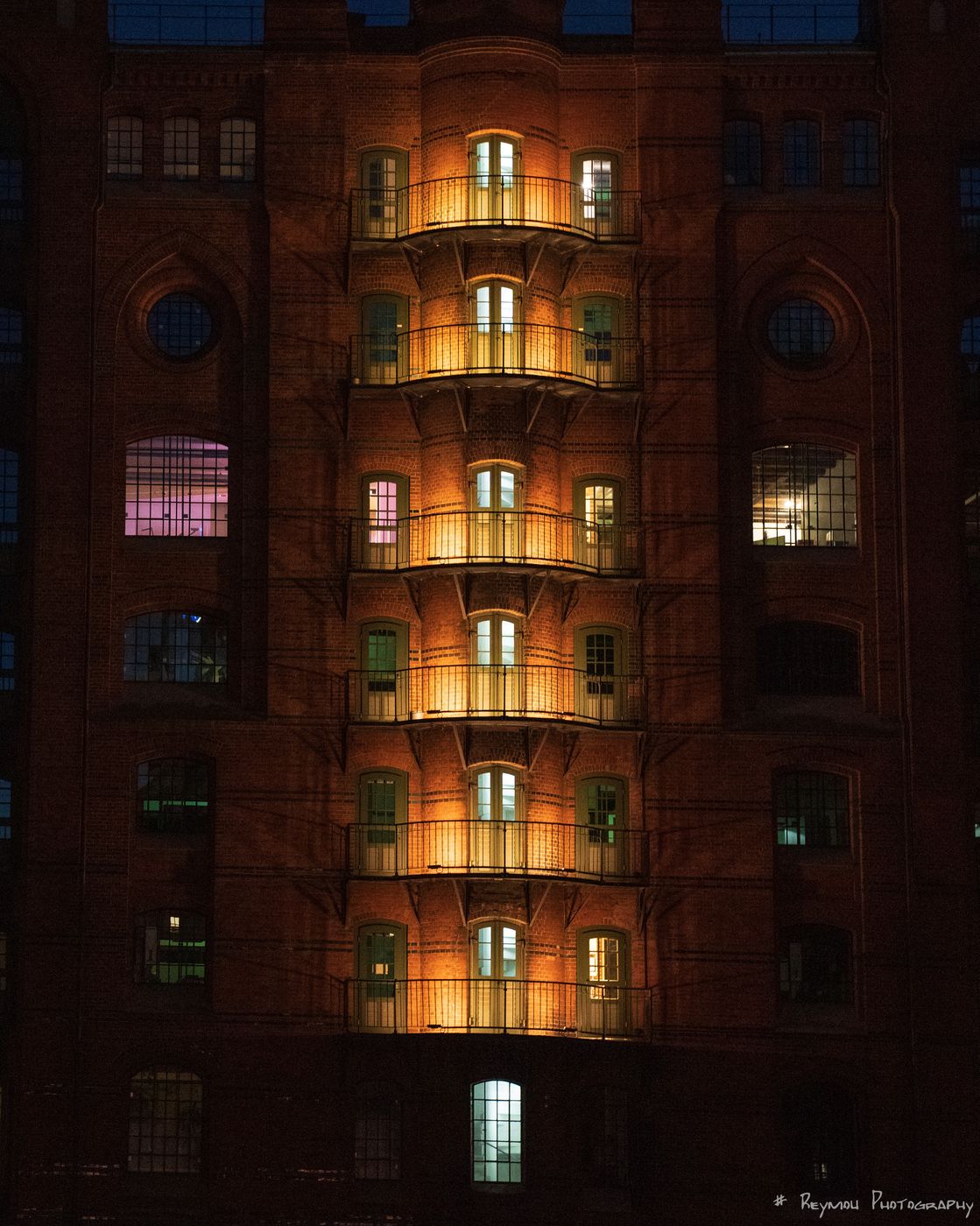 Facade at Speicherstadt, Hamburg, Germany