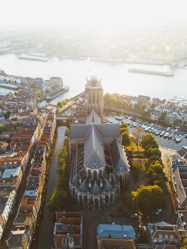 Grote Kerk Dordrecht [drone]