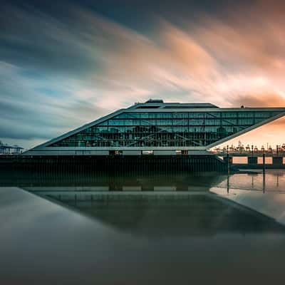 Frontal View Dockland Office Building, Hamburg, Germany