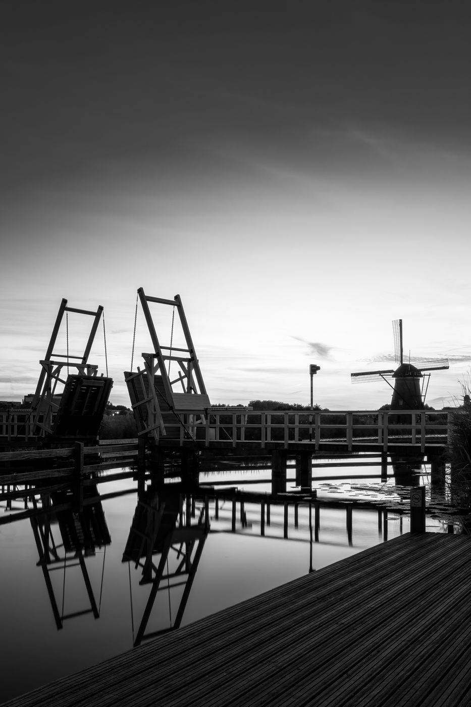 Bridge in Kinderdijk, Netherlands