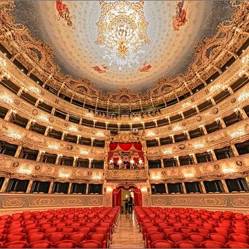Inside Teatro la Fenice, Venice, Italy