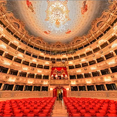 Inside Teatro la Fenice, Venice, Italy