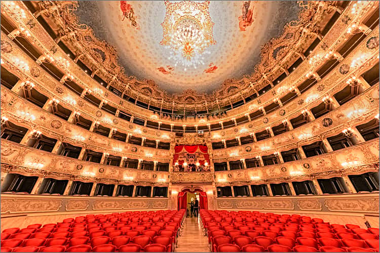 Inside Teatro la Fenice, Venice