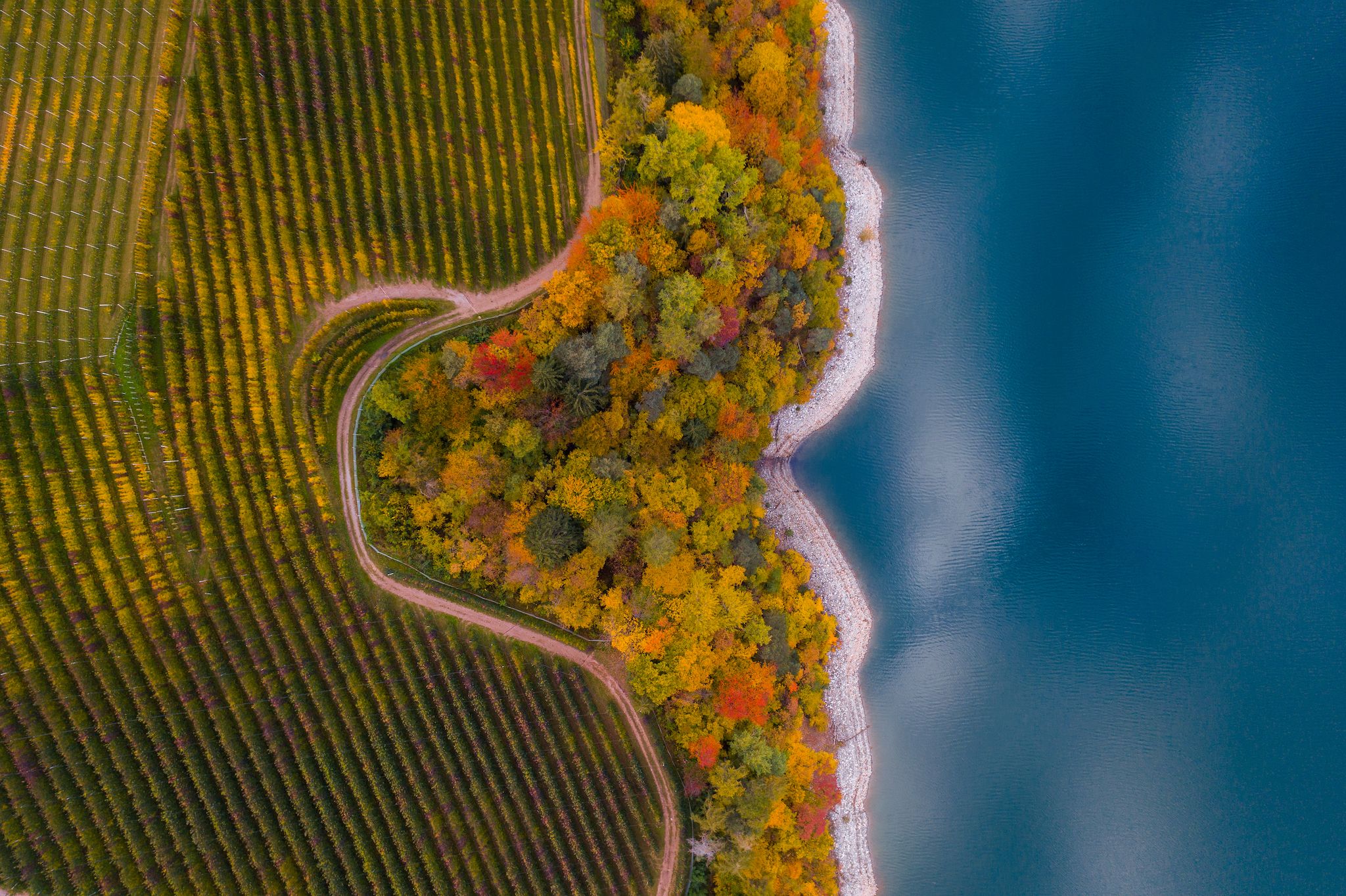 Lago di Santa Giustina, Trentino, Italy