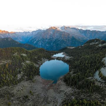 Lakes at Rifugio San Giuliano, Trentino, Italy