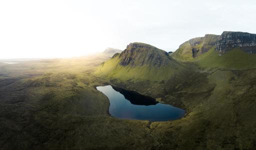 Loch Cleat at the Quiraing [drone]