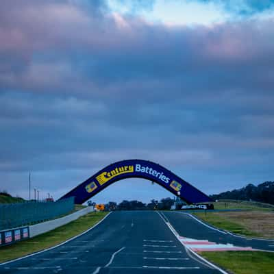 Main straight, Mt Panorama, Bathurst, New South Wales, Australia