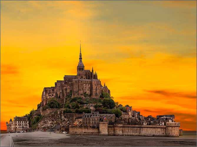Mont Saint-Michel from Bridge