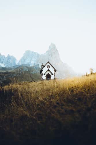 Passo Rolle mountain church, Trentino