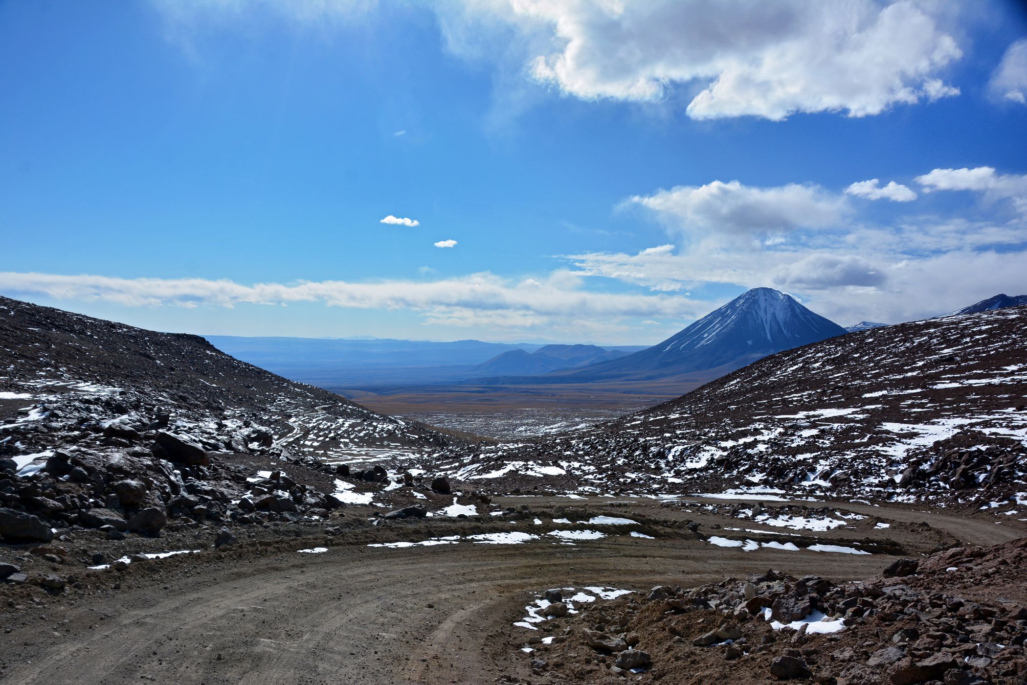 Road near Pajonales, Chile