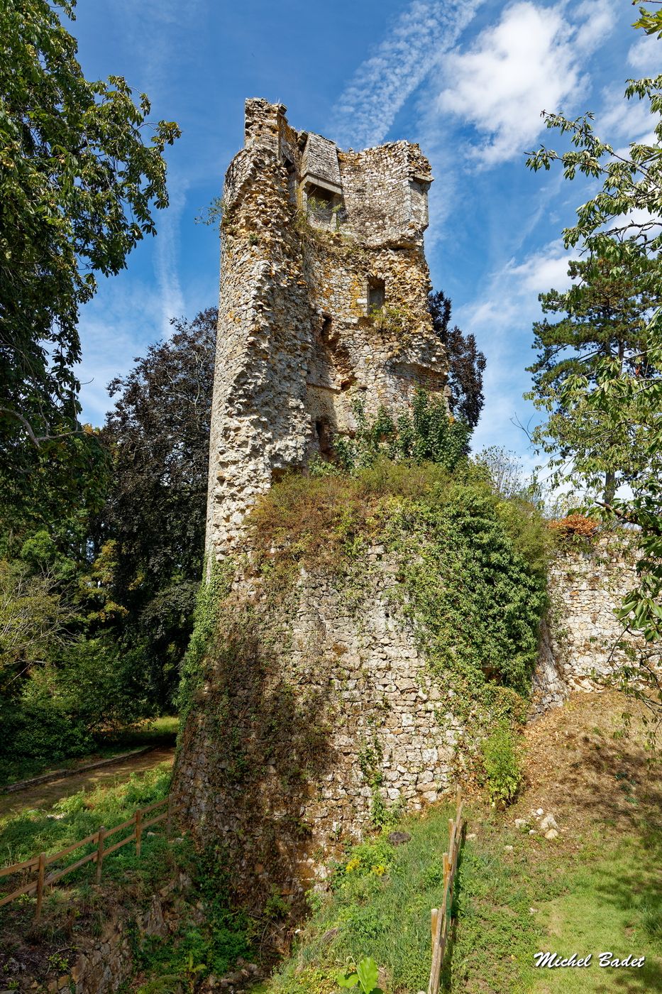 Saint-Aubin du Cormier (views from the old castle), France