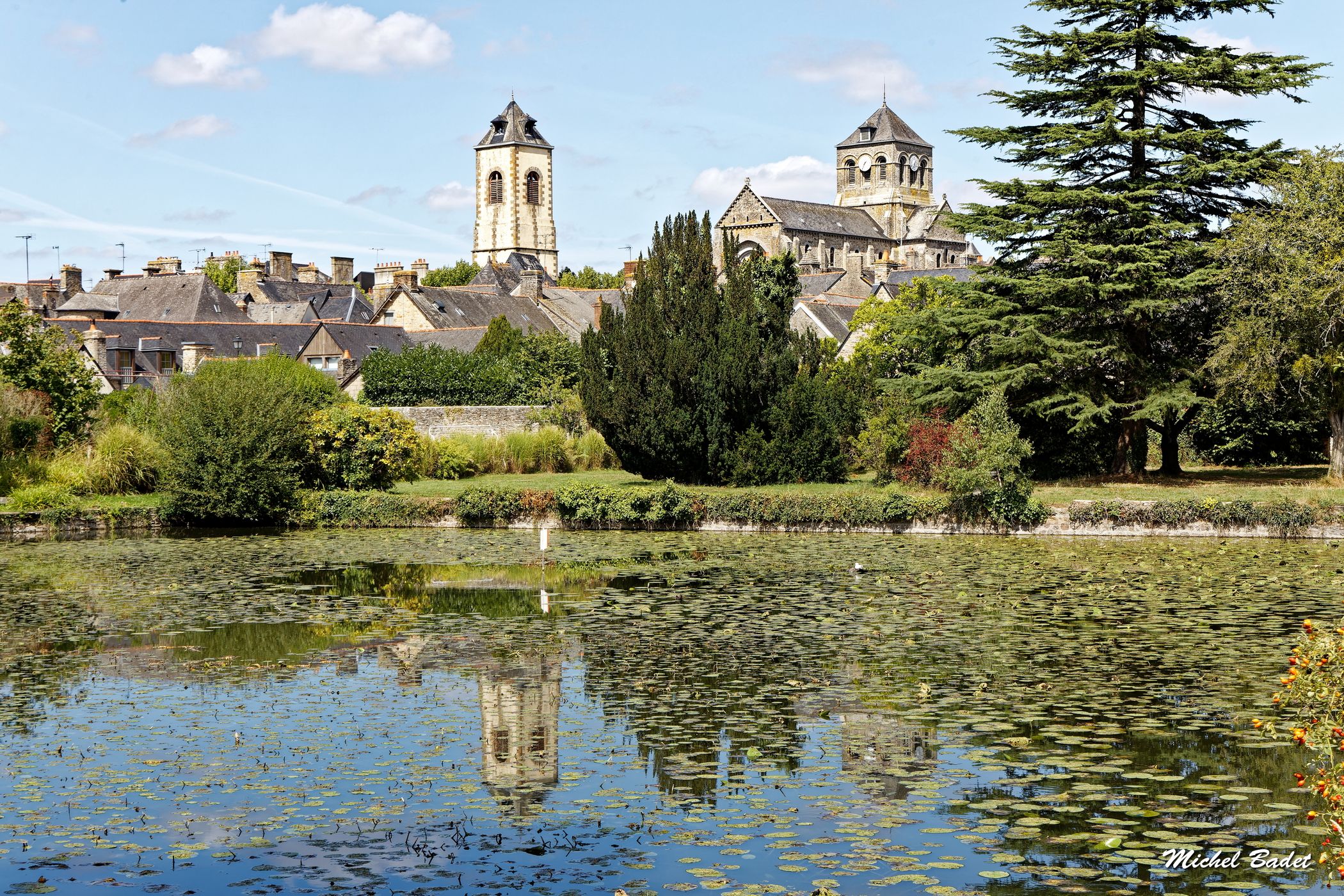 Saint-Aubin du Cormier (views from the pound), France