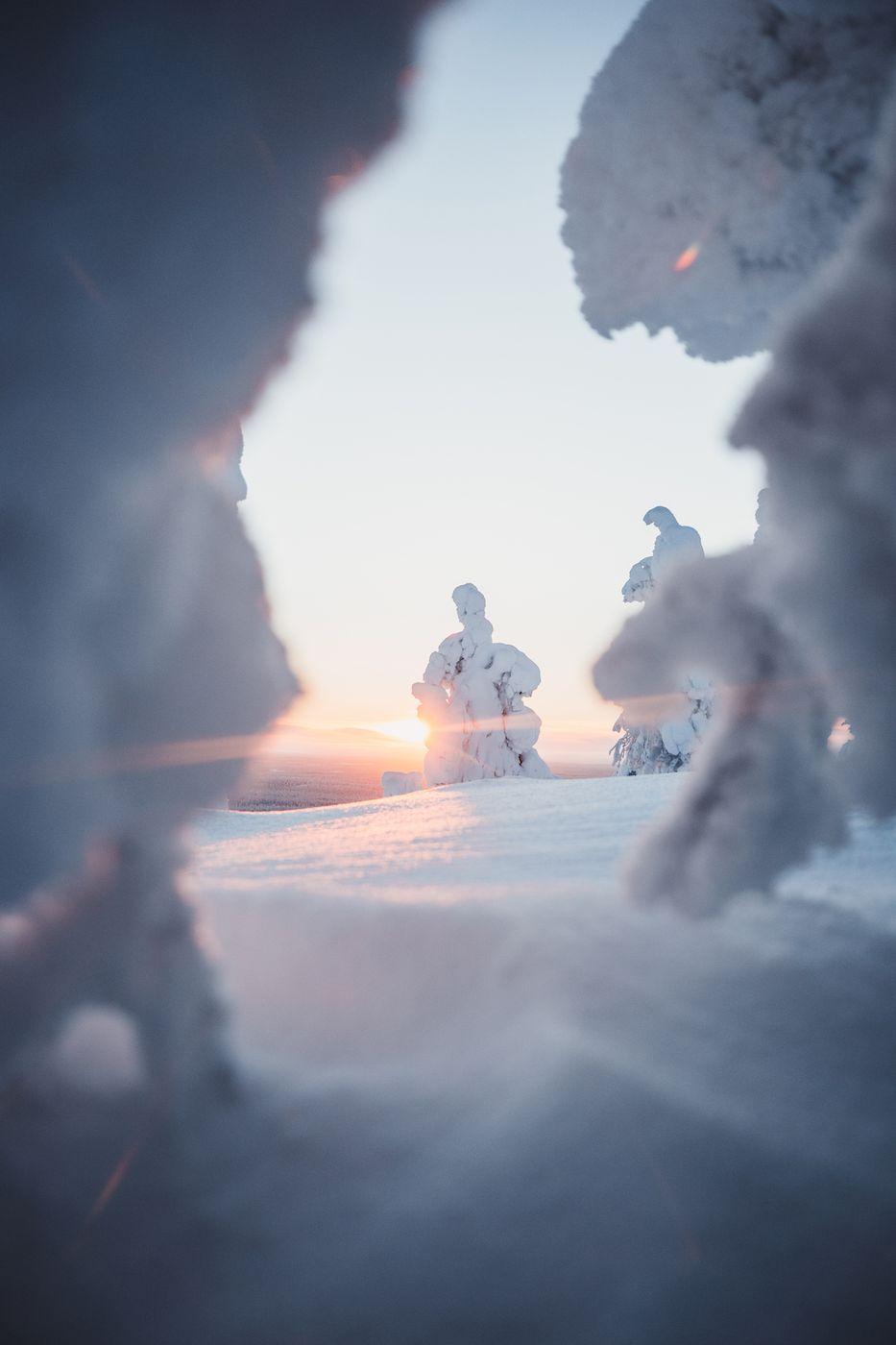Salla in the middle of nowhere Ski hill, Finland
