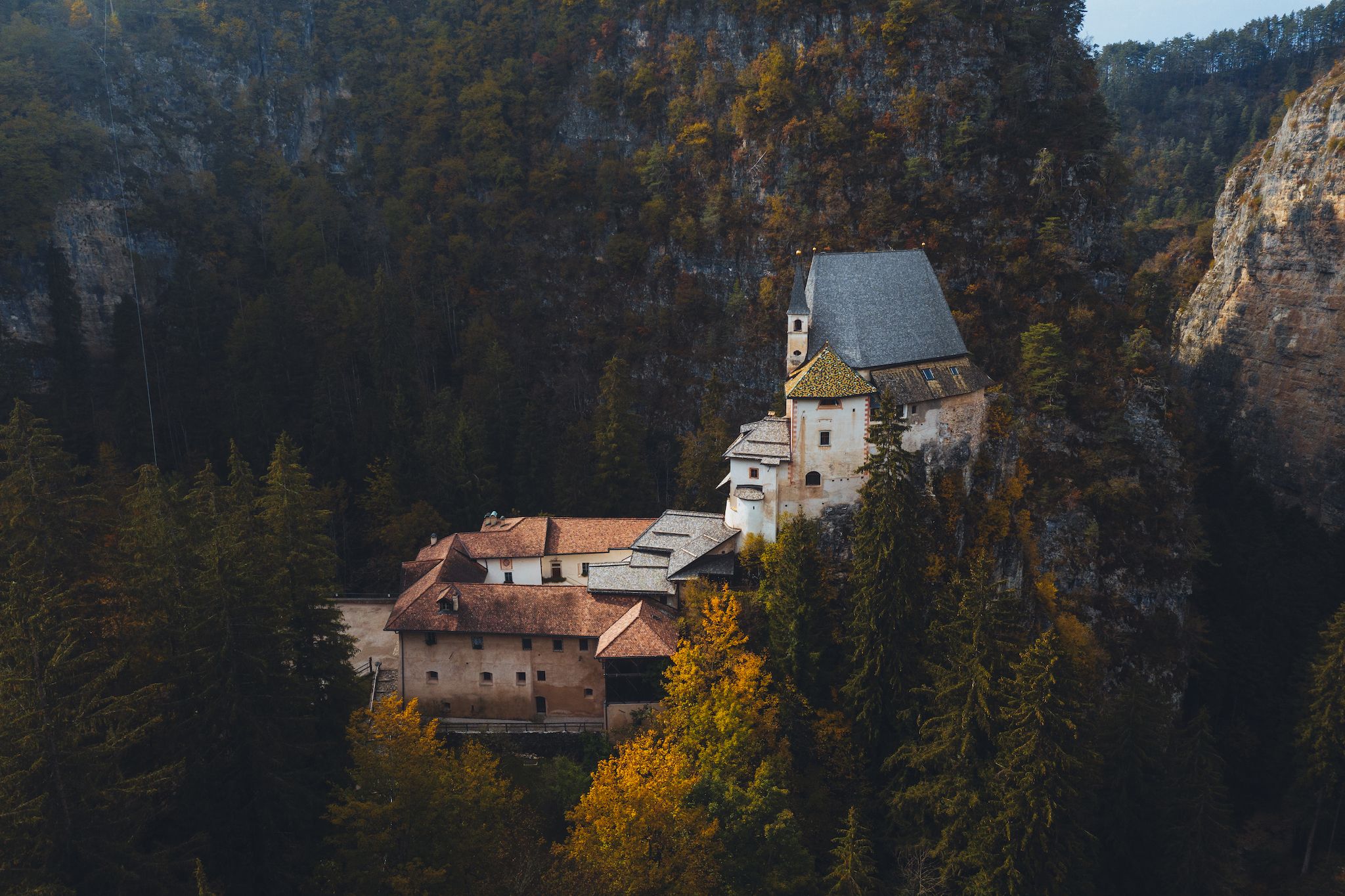 San Romedio Sanctuary, Trentino, Italy