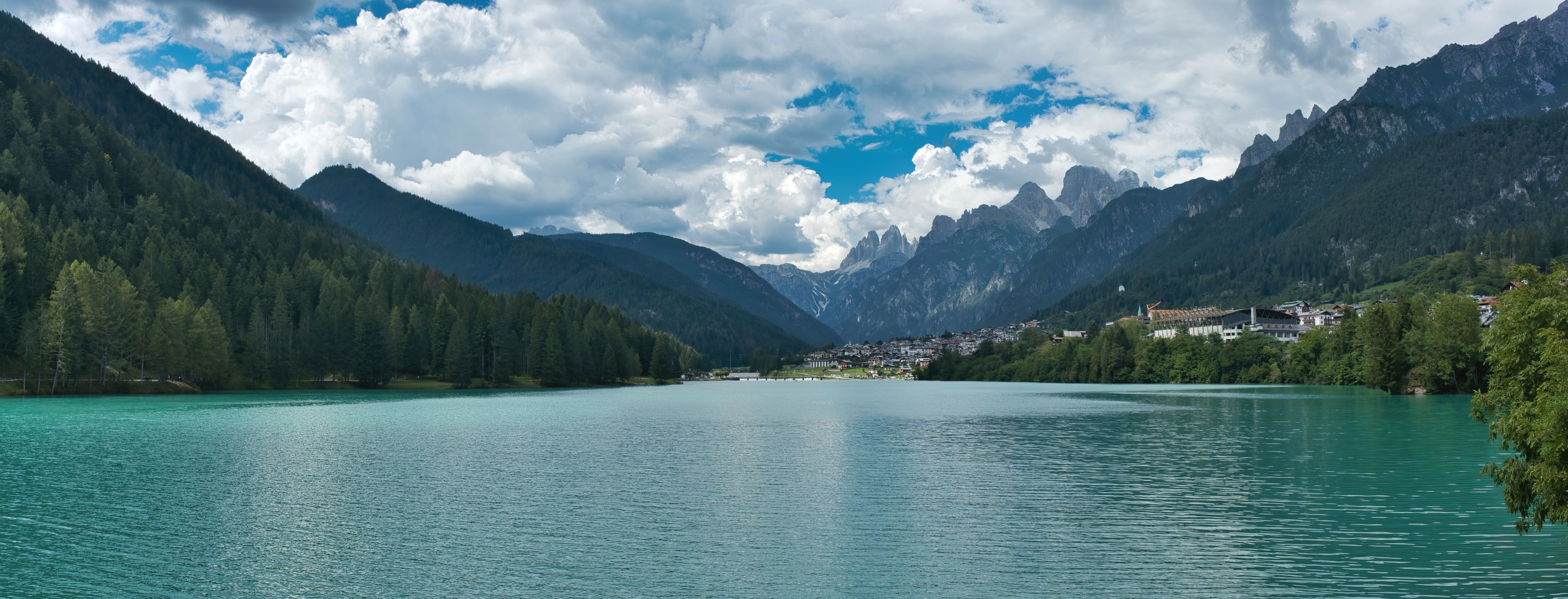 Santa Caterina Lake in Auronzo di Cadore, Italy