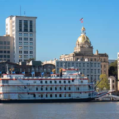 Savannah from across the river, USA