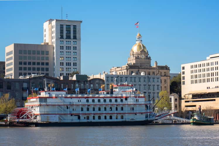Savannah from across the river
