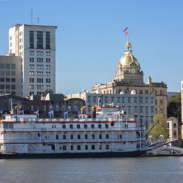 Savannah from across the river, USA
