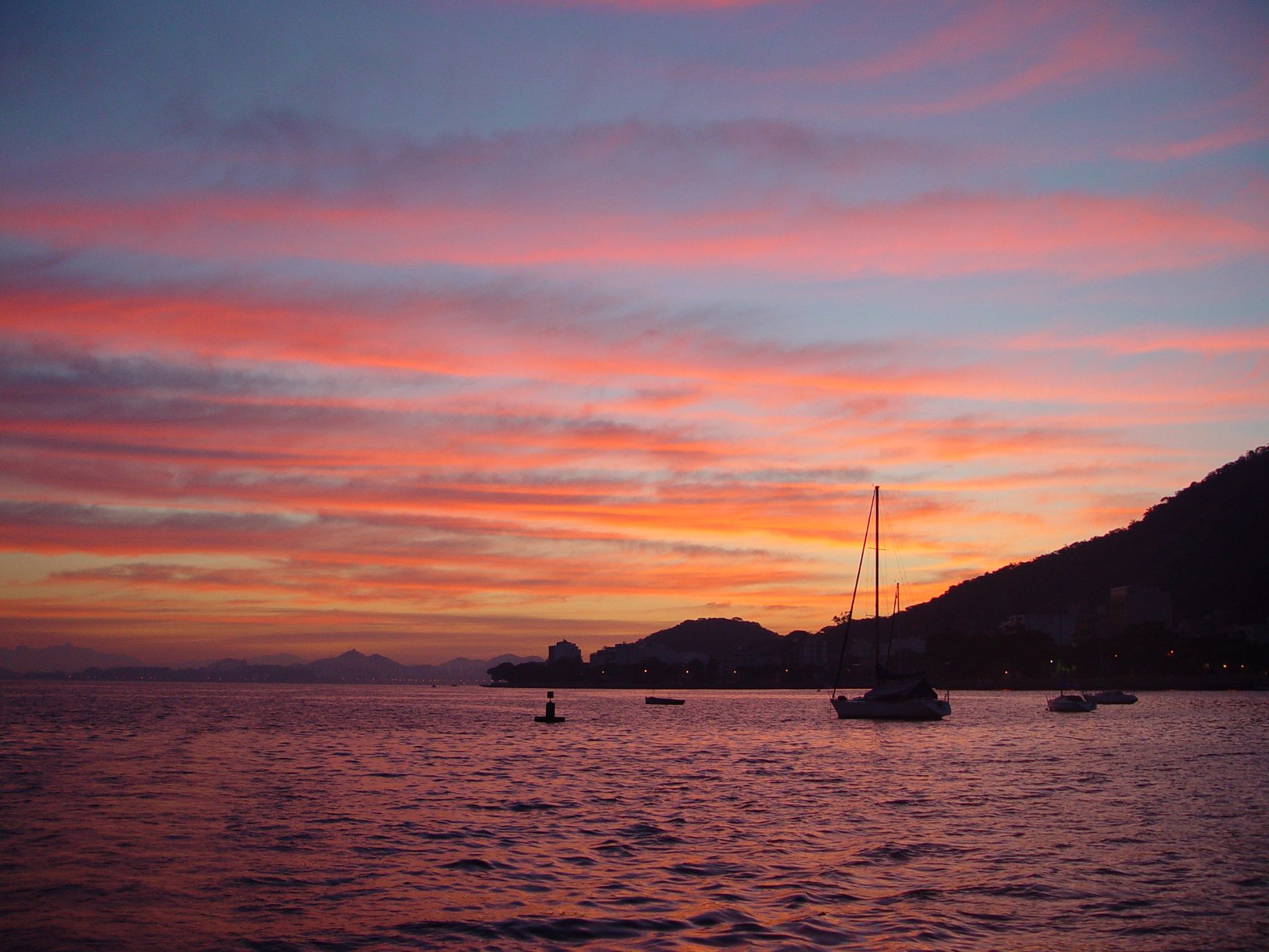 Sunrise at Guanabara Bay, Brazil