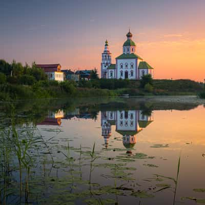 Suzdal church reflection, Russian Federation