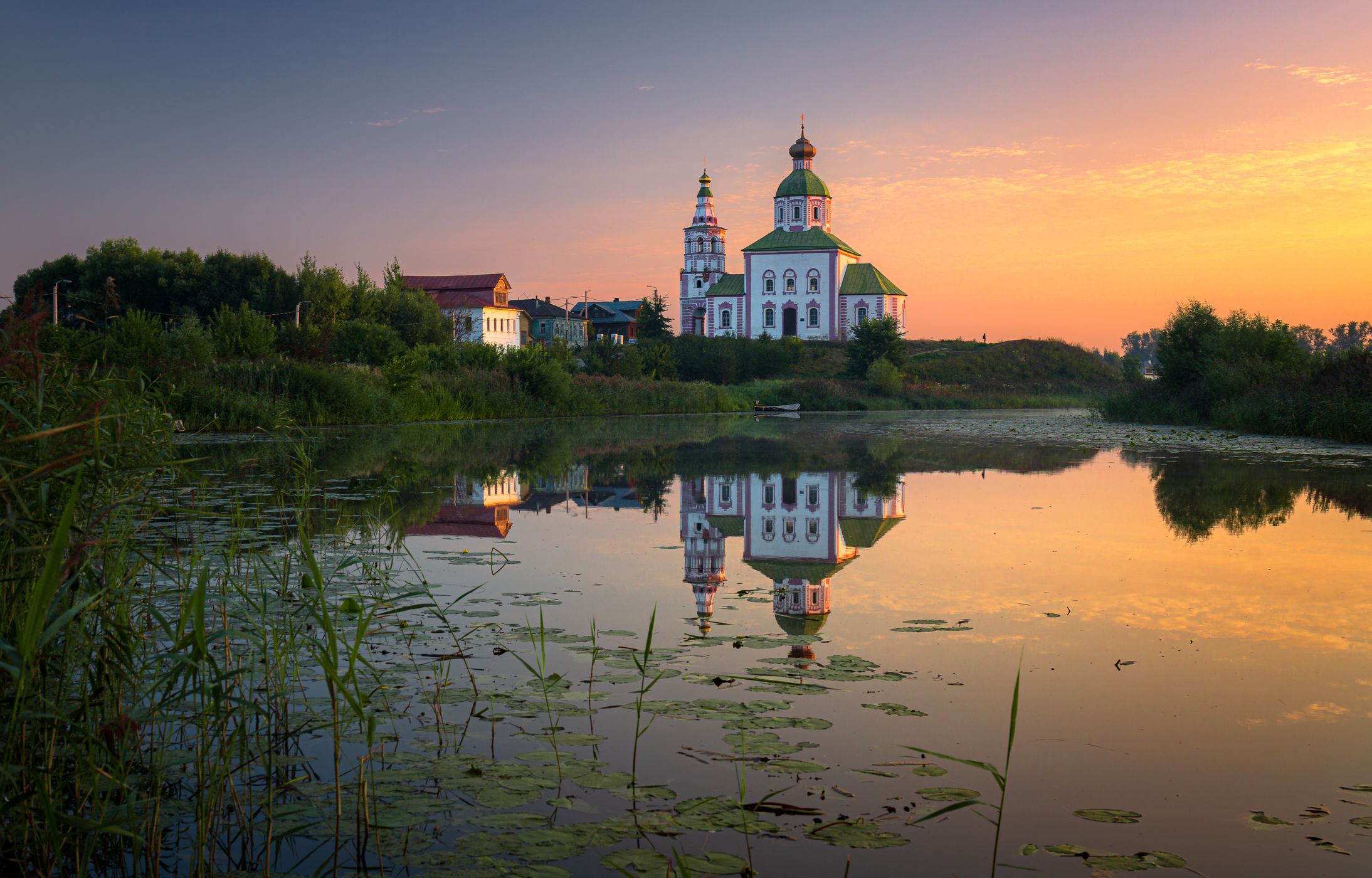 Suzdal church reflection, Russian Federation