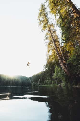 Swing at Eibsee