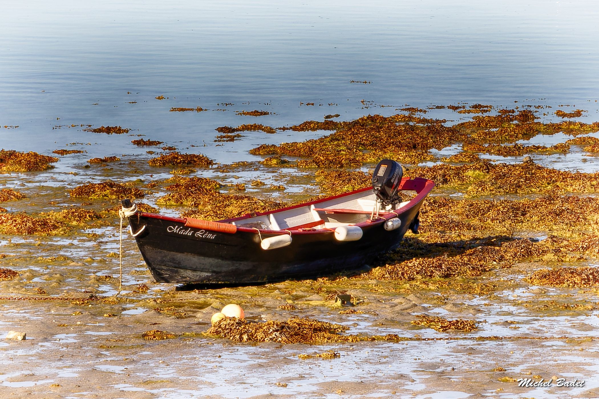The beach of Saint-Suliac, France