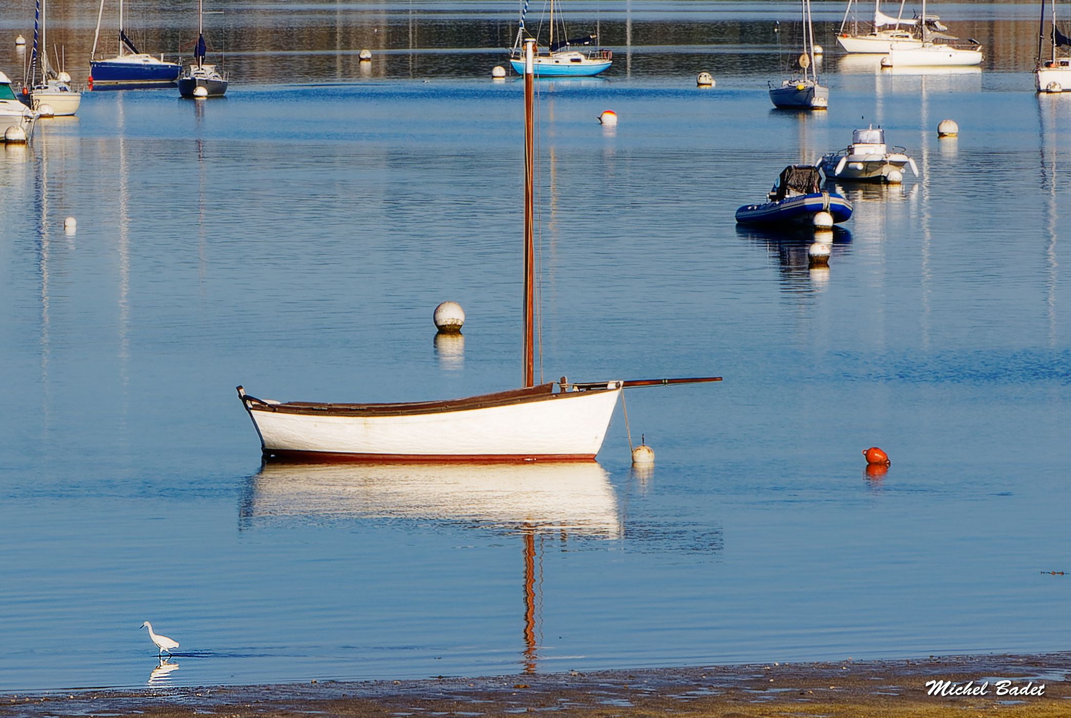 The beach of Saint-Suliac, France