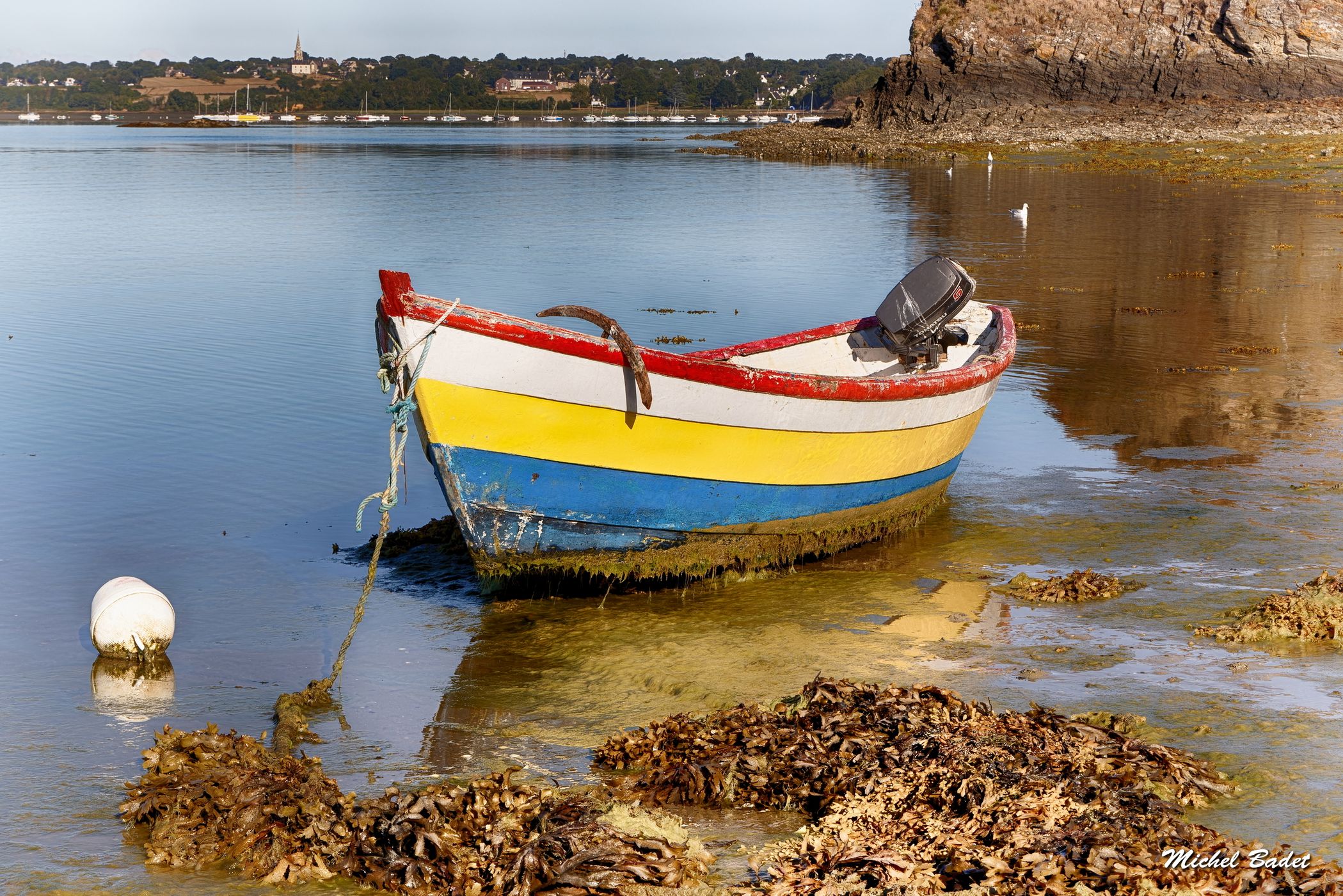 The beach of Saint-Suliac, France