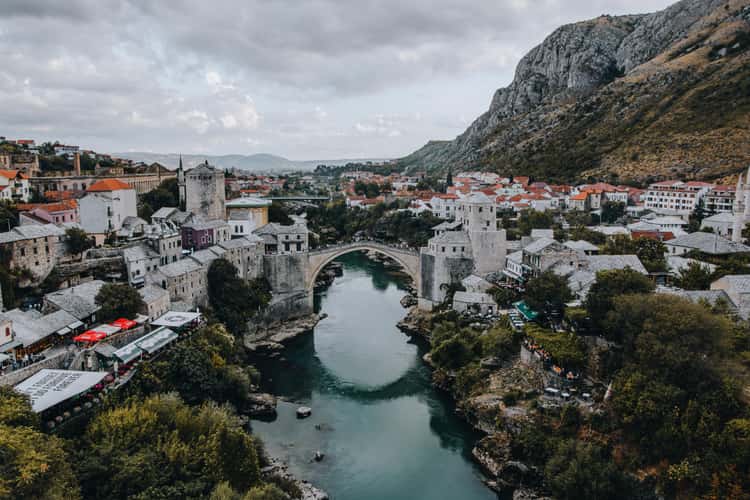 Stari Most from above