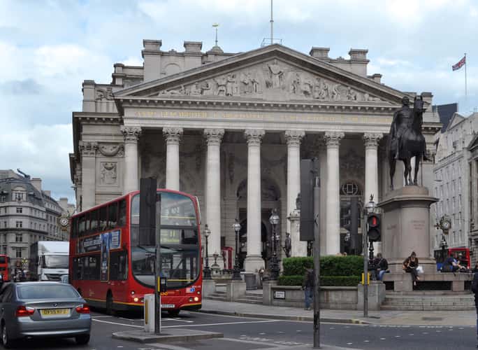 The Royal Exchange & Wellington Statue