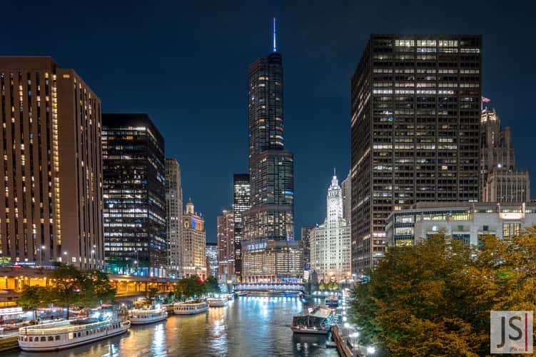 Trump Tower from William P. Fahey Bridge, Chicago