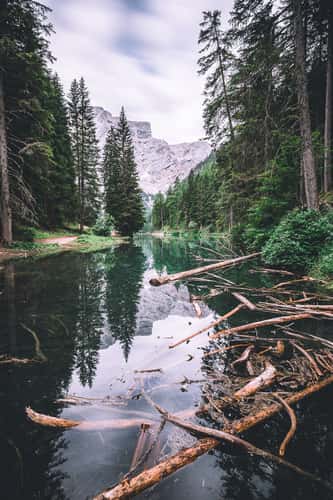 Northern Tail of Lago di Braies (Lake Braies)