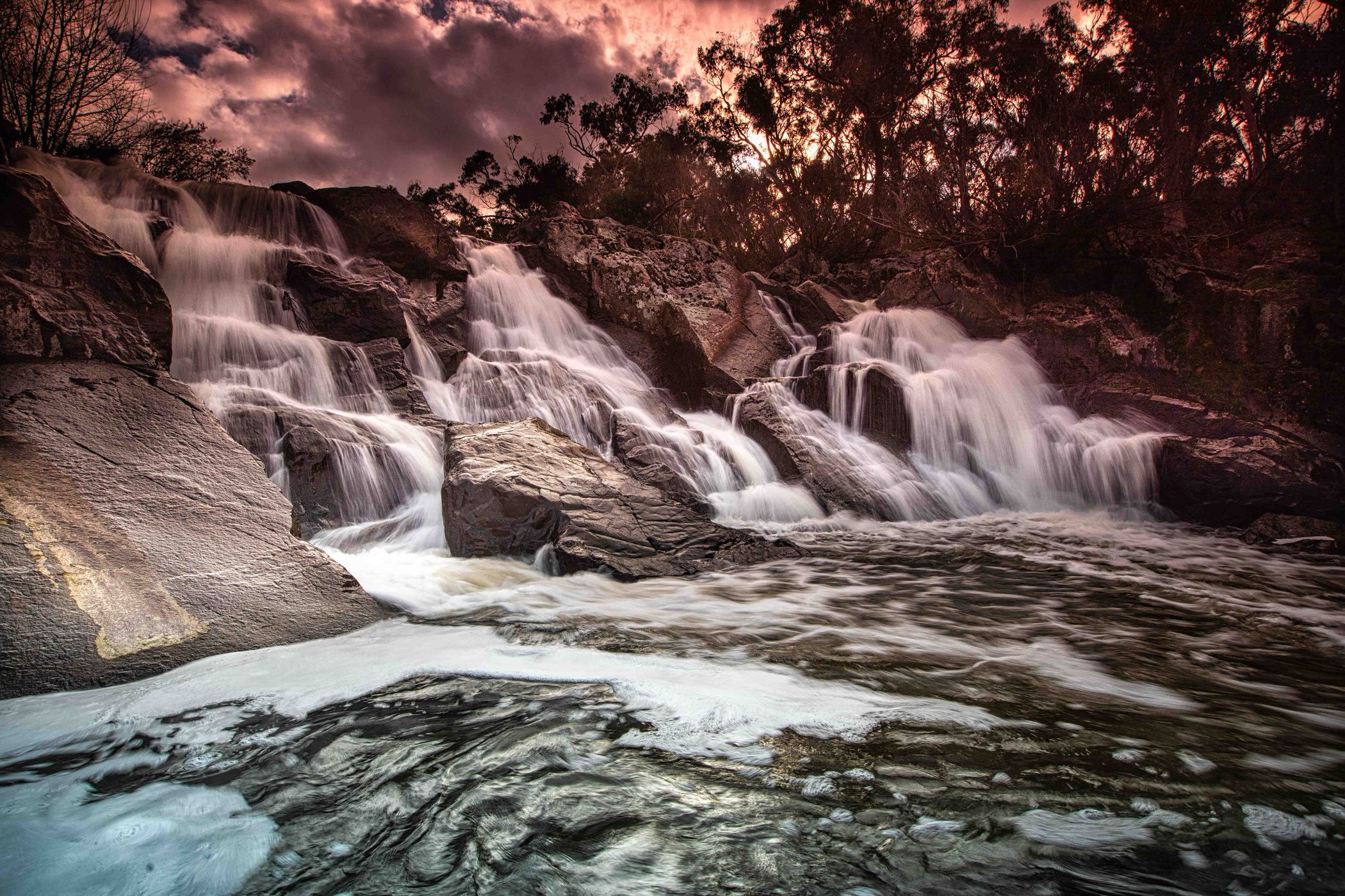 Upper The Falls Water Falls, Orange, New South Wales, Australia