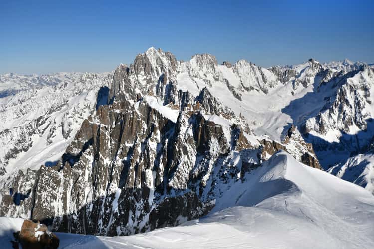 View from Aiguille du Midi