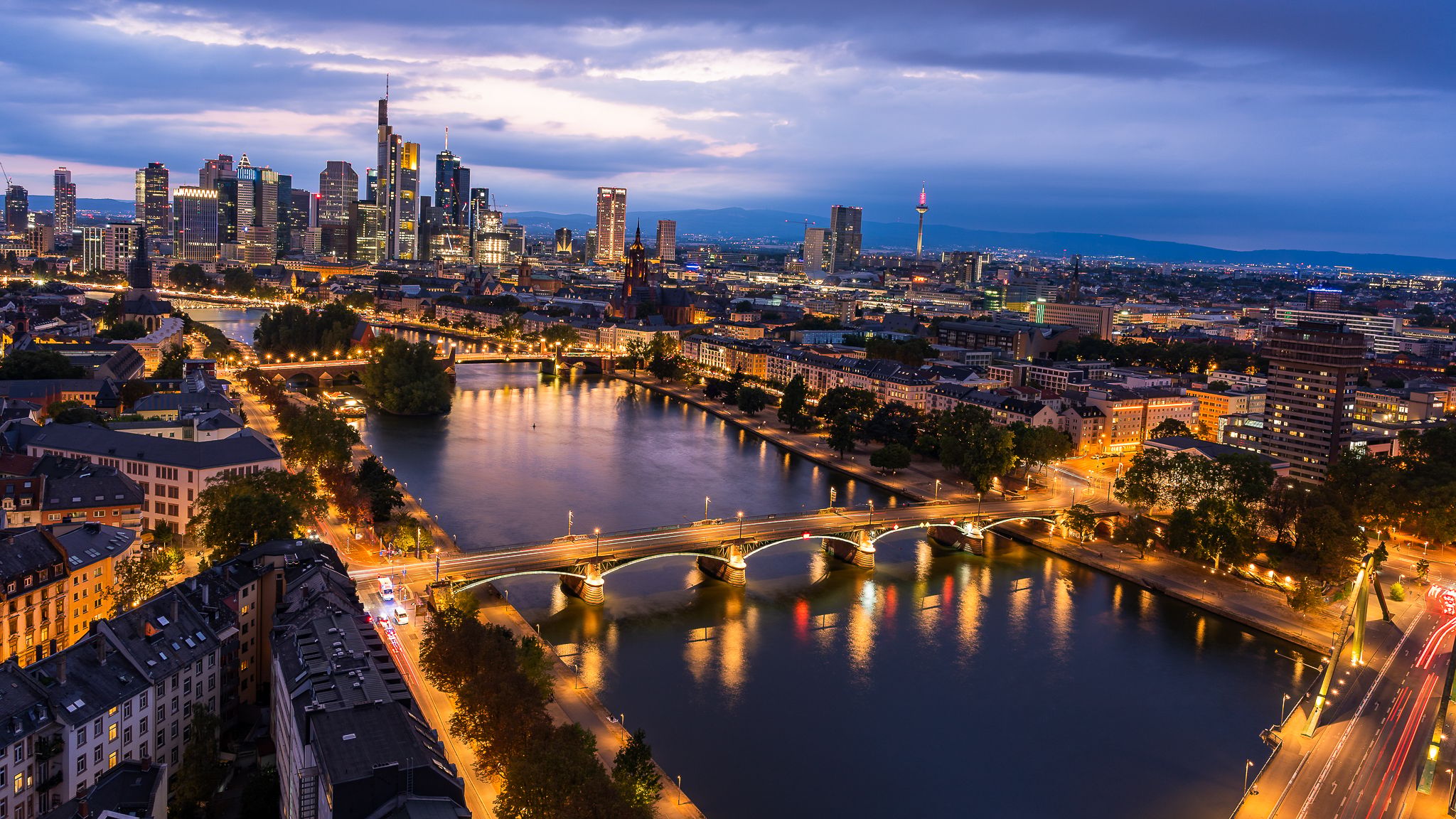 View from Main Plaza (Lindner Hotel), Frankfurt am Main, Germany