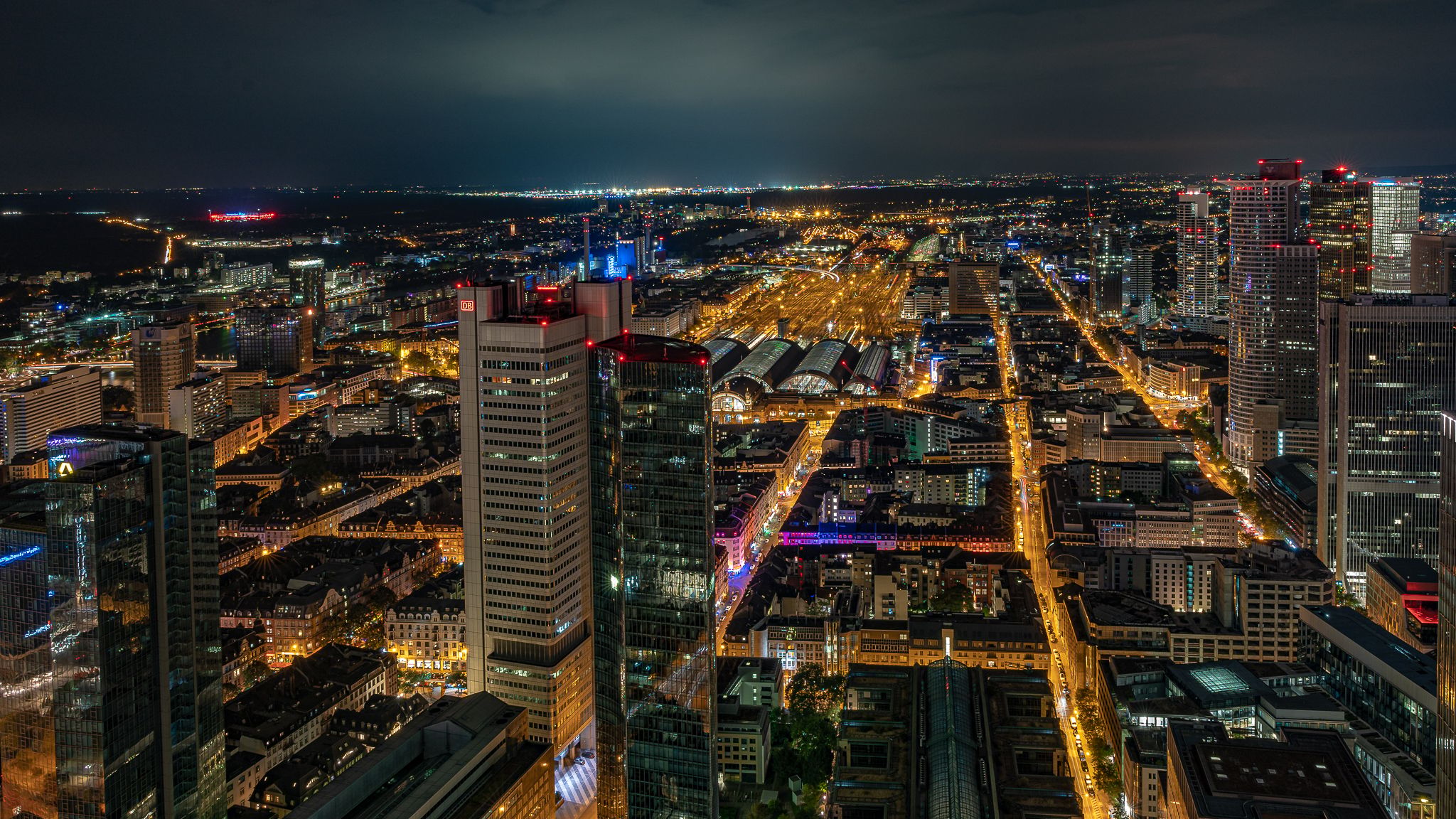 View from Maintower, Frankfurt am Main, Germany