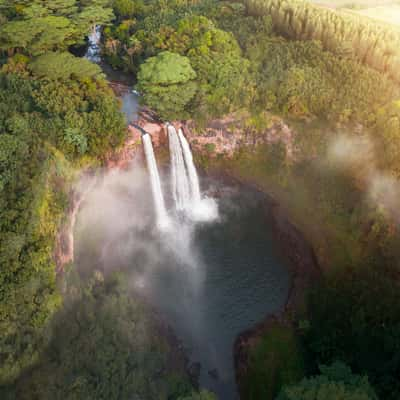 Wailua Falls (drone), USA